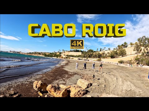 [4K] Spain Beach Walking Tour⎮Cabo Roig on the Southern Costa Blanca 15-11-25