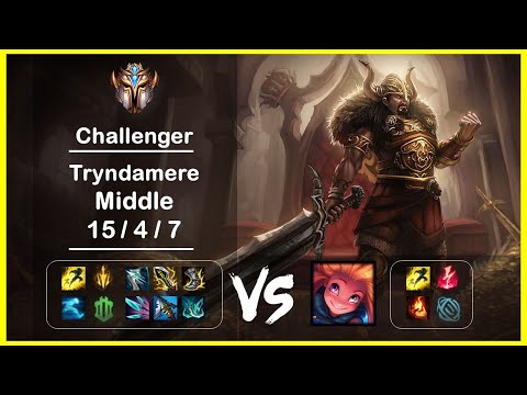 Middle Tryndamere vs Zoe KR Challenger Patch 12.4