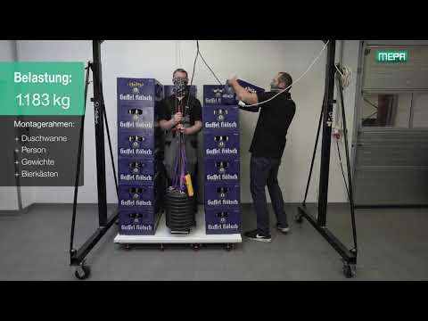 Belastung - MEPA Montagerahmen SF Mineralguss