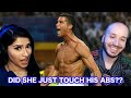 First Time Watching Women Epic Reactions To Cristiano Ronaldo Shirtless In Public