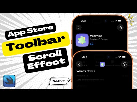 App Store Style Toolbar Scroll Effect | Toolbar Header Scroll Effect | SwiftUI thumbnail