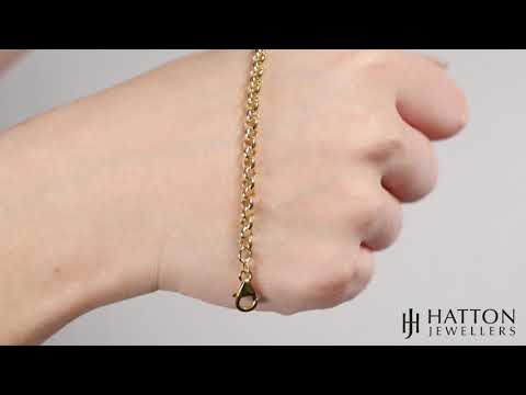 Italian 9ct Gold Tight Link Belcher Bracelet - 4mm - 7.25" Ladies