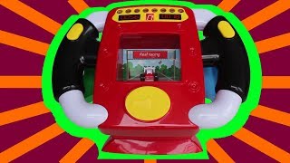 Fun-To-Drive Toy Car Steering Wheel Driving Simulator Machine for Kids | Video for kids