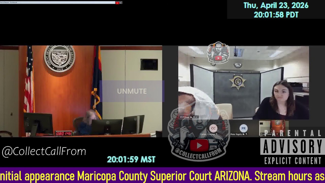 Initial appearance Maricopa County Superior Court ARIZONA 04/23/2026 PM Stream