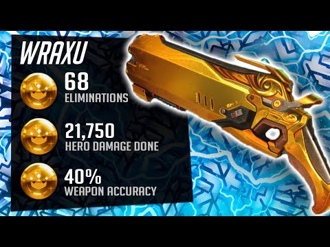 [Gold Rank] Wraxu Carry Reaper - 68 elims! [ Overwatch Season 31 ]