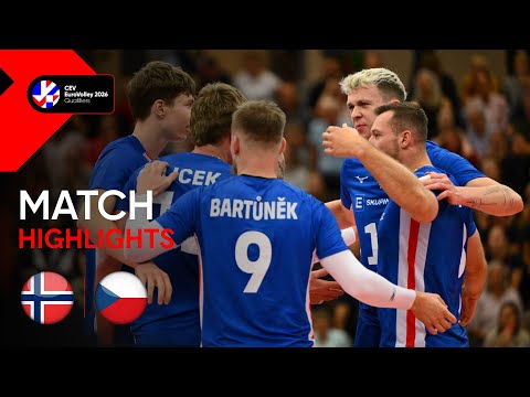 Highlights | Norway vs. Czechia | CEV EuroVolley 2026 | Qualification Phase M | Pool C