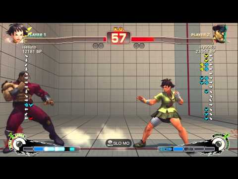 藍弟 lsy9983 [Bison] vs isesuto [Makoto] SSF4 Japanese Online Ranked Matches - TRUE-HD