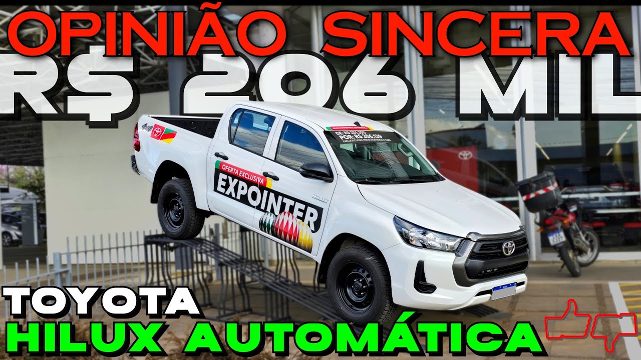 Toyota HILUX Power Pack AUTOMÁTICA diesel 4x4: R$ 206 mil na Expointer! VALE a PENA? Preço, problema