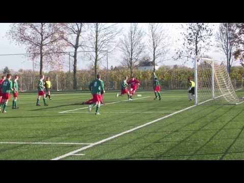 Matti de Gram (Tricht A1) scoort tegen De Alblas a1 (30-11-2013)