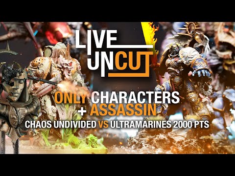 Live and Uncut Chaos Undivided vs Ultramarines while being Sniped by an Assassin