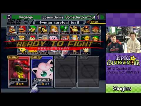 EGM JULY SSBM   RINGEDGE vs SOMEGUYDONTQUIT
