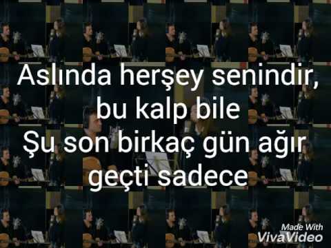 Söz konusu aşk bu Lyrics ||Meral and Kutsi