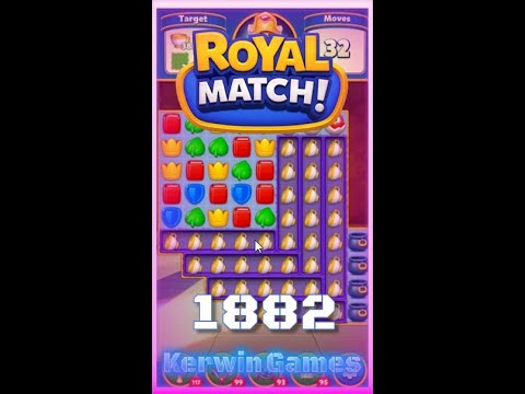 Royal Match Level 1882 - No Boosters Gameplay