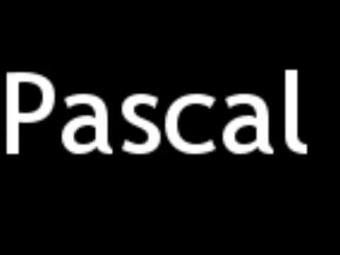 How to Pronounce Pascal