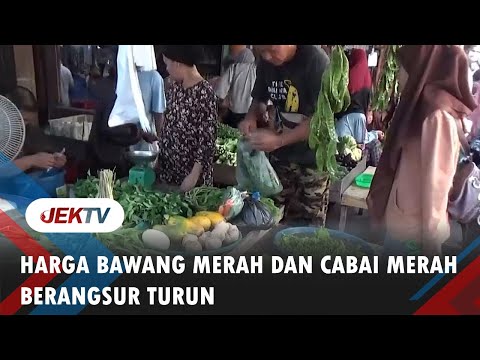 HARGA BAWANG MERAH DAN CABAI MERAH BERANGSUR TURUN