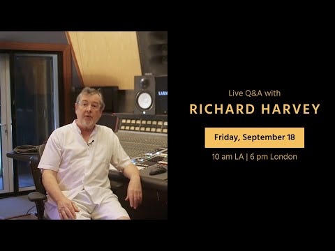 Invitation: Live Q&A with Richard Harvey on Fri, Sept 18