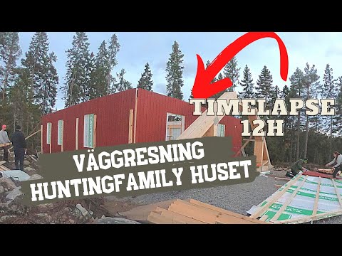 Hunting family huset | Del 10 Bygger väggar på 12 timmar
