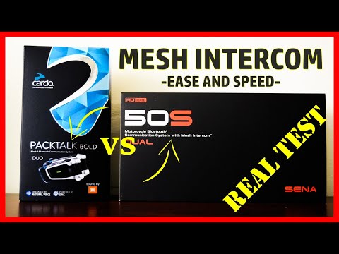 Cardo PACKTALK Bold vs SENA 50S - Mesh Intercom Speed