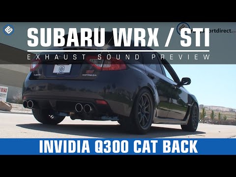 Invidia Q300 08-14 Subaru WRX STi Cat Back Exhaust Sound Clip