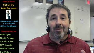 AUG 13 libertymsg Mark Stewart rate Governor Ned Lamont: B+