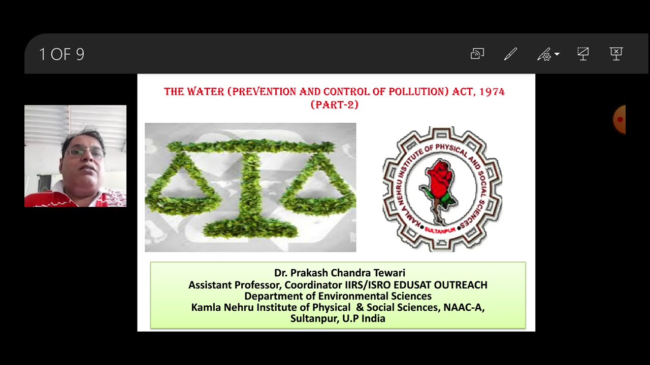 Water (Prevention and Control of Pollution) Act,1974 (L-2) @envknipss