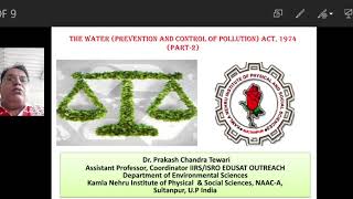 Water (Prevention and Control of Pollution) Act,1974 (L-2) @envknipss