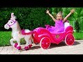 Diana Pretend Play with Princess carriage toy