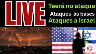Ataques intensos dos EUA e Israel e contra-ataques do Irã com mísseis hipersônicos sobre Israel