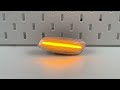LED dynamické smerovky - Citroen / Peugeot (2004->) oranžové - Video Youtube