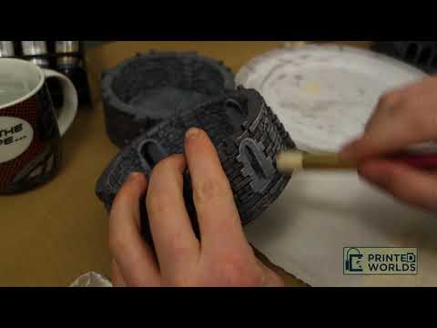 Tutorial How To Paint PrintableScenery Stone and Castle Terrain