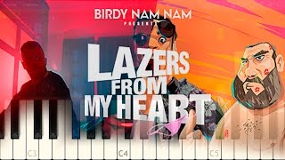 Birdy Nam Nam feat. Elliphant - Lazers From My Heart [Piano Tutorial] Synthesia