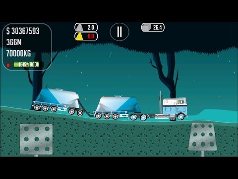 Trucker Joe is transporting a new truck and a new trailer cement to the plant