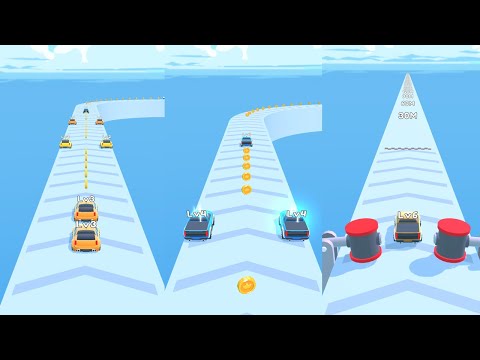 Satisfying Relaxinng Video Games: Merge Car Run, Hands Rush 3D, Man Runner 2048, Money Rush,...