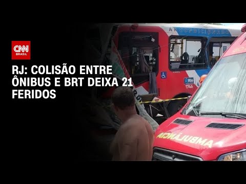 Colisão entre ônibus e BRT deixa 21 feridos no RJ | CNN NOVO DIA