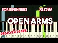JOURNEY - OPEN ARMS ( MEDIUM TUTORIAL + SLOW )