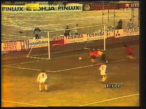 1986 March 19 Kuusysi Lahti Finland 0 Steaua Bucharest Romania 1 Champions Cup