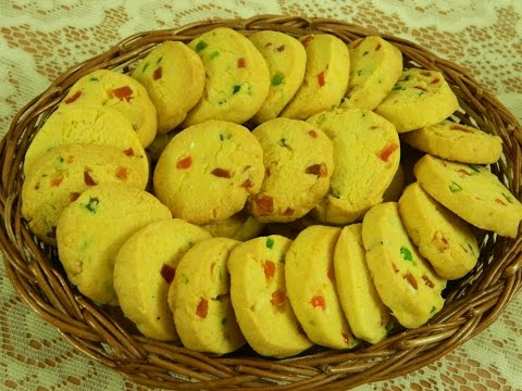 Tutti Fruity Karachi Biscuits / Fruit Biscuits / Butter Cookies - By Food Connection Video