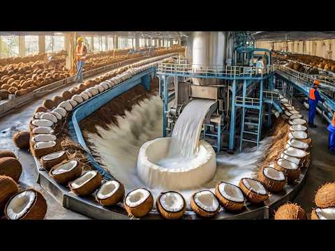How COCONUT OIL is made - Industrial Process