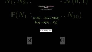 Quant Interview Question #quant