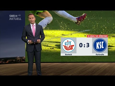Hansa Rostock gegen Karlsruher SC - 15. Spieltag 17/18 -  SWR Aktuell
