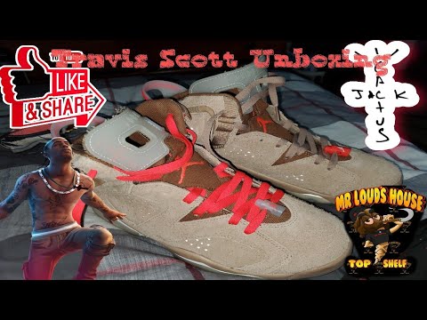 Travis Scott Jordan 6 Unboxing purchased via FlightClub
