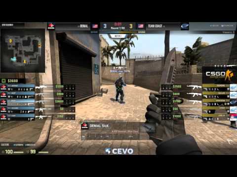 Denial vs Team Coast Game 2 (CEVO-P CS:GO Season 8) - Misled & LATORR