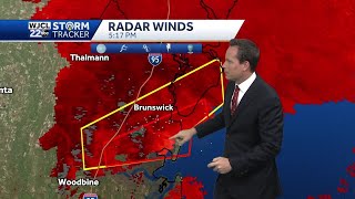 Possible tornado near Jekyll Island