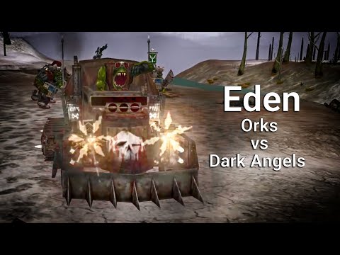Orks vs Dark Angels, Warhammer 40K DoW: Soulstorm Unification Mod, map Eden cinematic