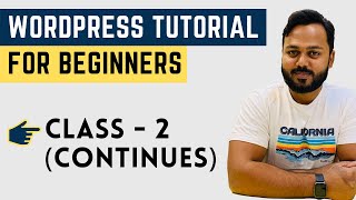 thumb for WordPress Tutorial For Beginners - Class 2
