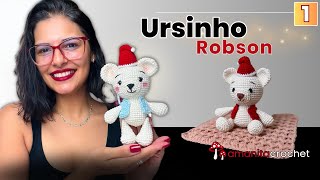 amigurumi Ursinho Robson - super fácil de crochetar