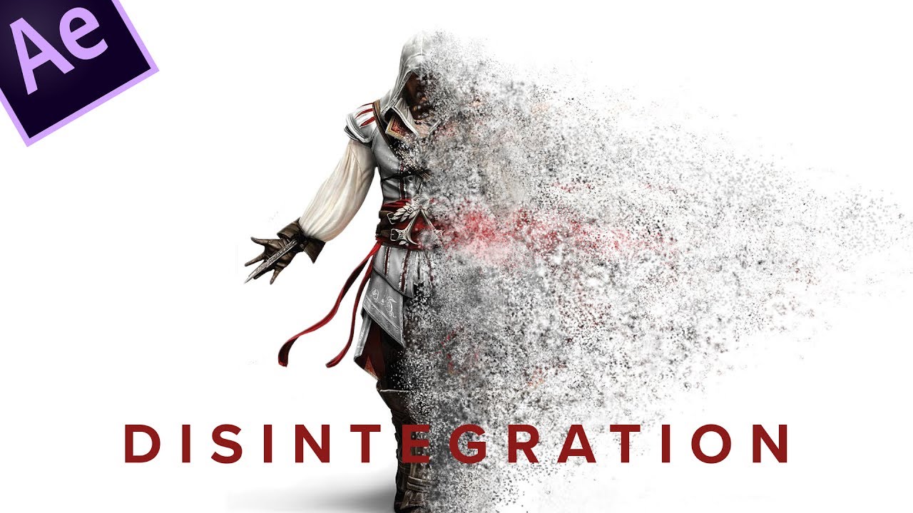 After Effects disintegration tutorials - video 3