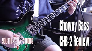 Video thumbnail for Chowny Bass Guitars - CHB-2 Bass Guitar Review - Goliath Studios by The Bass Pedal Show