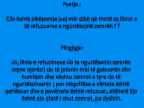 Shejh Feuzan... Pretendimi se librat e të refuzuarve ngurtësojnë zemrën.