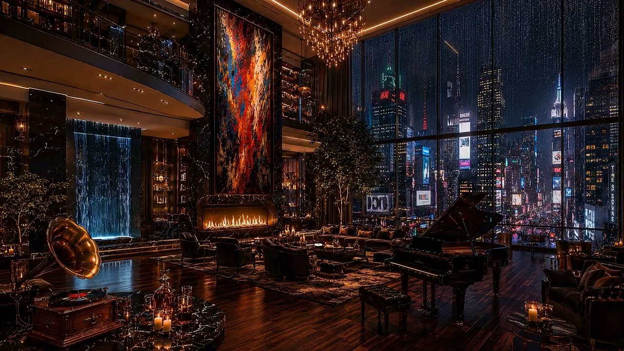 Luxury New York Penthouse cinematic ambience by World Without Noise